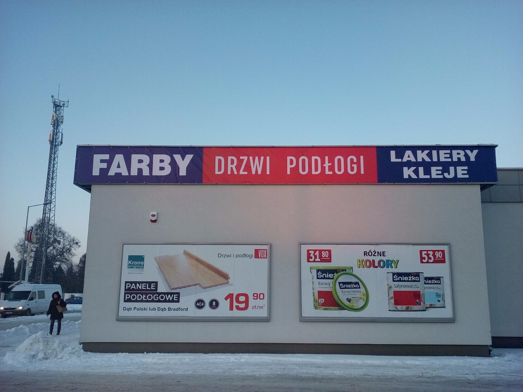 Montaż banera i wyklejanie bilboardów